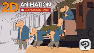 2D Animation in Clip Studio Paint - How I Animate Characters