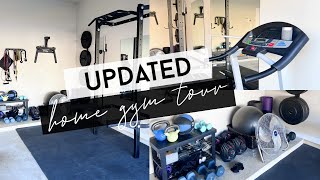 MY UPDATED HOME GYM TOUR (completed!) | AFFORDABLE & REALISTIC HOME GYM ESSENTIALS + EQUIPMENT
