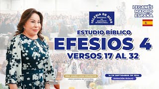 Estudio Bíblico: Efesios 4 Vr 17 al 32 - Leganés, Madrid, España - 14 de septiembre de 2024 - 606