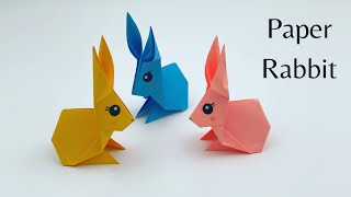 DIY How To Make Easy PAPER RABBIT / Paper Craft / ORIGAMI RABBIT / paper bunny