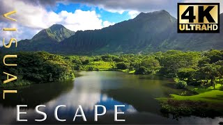 Hawaii in 4K Drone Fly By - Oahu - Over 90 minutes of Footage and Relaxing and Chill Music