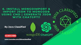6. Install mongoimport & Import JSON to MongoDB Using CMD | Generate JSON with ChatGPT