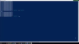 How to compare two strings case sensitive with Powershell