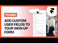 How to Add Custom User Fields to Your Framer Sign Up Form | Thenty
