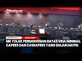 MK Tolak Permohonan Batas Usia Minimal Capres dan Cawapres yang Diajukan PSI