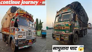 continue journey 🚛कर लिया इंटर गुजरात में भी 😍 ||सापुतारा घाट || 🇮🇳#vlog#highway  @Gj12walevlog