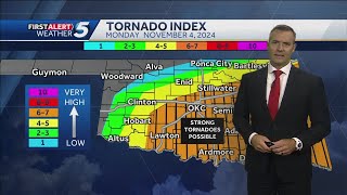 Monday Nov. 4 Timeline: Severe storms likely