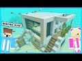 MIPAN & ZUZUZU Buat Rumah Di Dalam Aquarium Paling Besar! BANYAK IKAN - Minecraft Survival