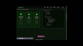 Create a Stunning Hacker Portfolio: HTML, CSS & JS Dark UI Tutorial for Web Designers! 🔥