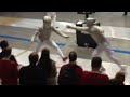 2014 jounior world fencing championships brown can vs. yan chn