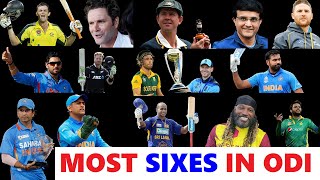 Top 15 Most Sixes in ODI Cricket History | World Records in Cricket | Batting Records 2022
