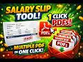 Create Multiple Salary Slip PDFs in 1 Click | Excel VBA Automation Tool