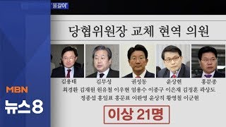 한국당, 당협위원장 대거 교체…현역 의원 21명 물갈이