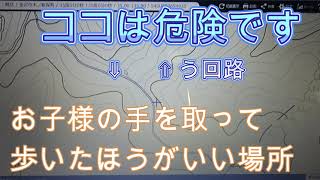 神奈川県・厚木市・愛川町・鳶尾山・お子様の手を取った方がいい山道の場所