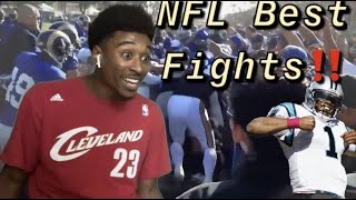 NFL TRAINING CAMP FIGHTS REACTION*Cam Newton beat his a$$😱*