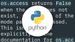 Check the permissions of a file in python