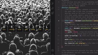 Live Coding Practice (by a coding bootcamp student) - JavaScript Drum Kit