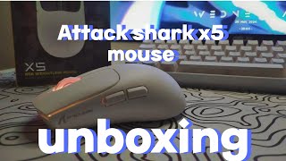 Attack shark x5 mouse unboxing