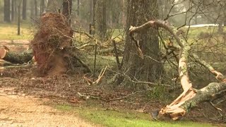 Storm damage in Pike County, Mississippi | Raw video