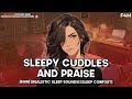 [F4M] Falling asleep in your sweet tomboy girlfriend's arms [sleep comfort] [hair stroking] [rain]