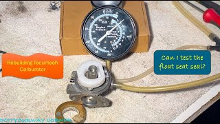 Tecumseh Carburetor Rebuild