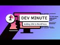 Adding 2FA to WordPress | One Dev Minute