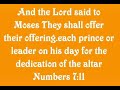 Numbers 7:11