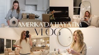 Amerika'da Hayat Akarken #9: H\u0026M Ev Alışverişim! 🛍️ Kutu Açılışı, Misafirler ve Koşuşturmalı Gün