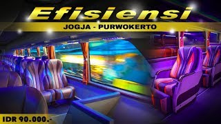 Joss!! Naik Bus Patas TERMEWAH \u0026 MURAH | PO Efisiensi Jogja - Purwokerto