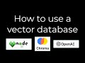 How to use a local vector database [Node.js + Chroma + OpenAI]
