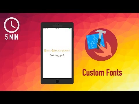 Xcode iOS Swift Programming Tutorial - How to Use Custom Fonts in Your App