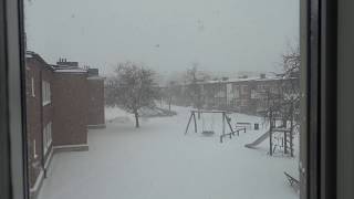 Aruna \u0026 Hari Sharma enjoying Cold Weather \u0026 Snow at Uppsala home, Sweden Feb 26, 2018