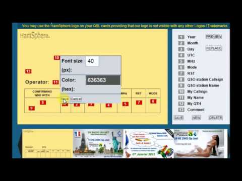 Edition Carte Qsl Hamsphere Youtube
