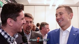 GENNADY GOLOVKIN "IM NOT THINKING OF CANELO, MY FOCUS IS ON VANES!"