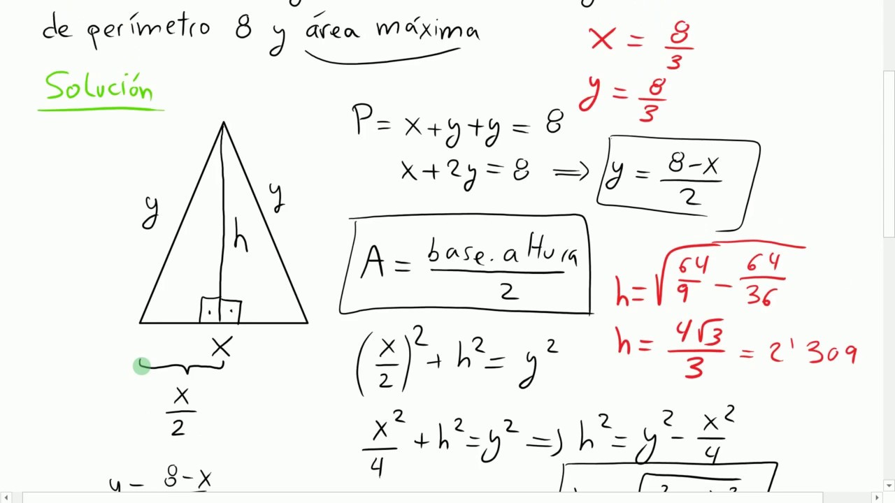 Ejercicio De Optimización (maximizar) Bachillerato PAU - YouTube