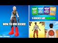 Fortnite *NEW* Update! (V-Bucks ON SALE & How to use Kicks)