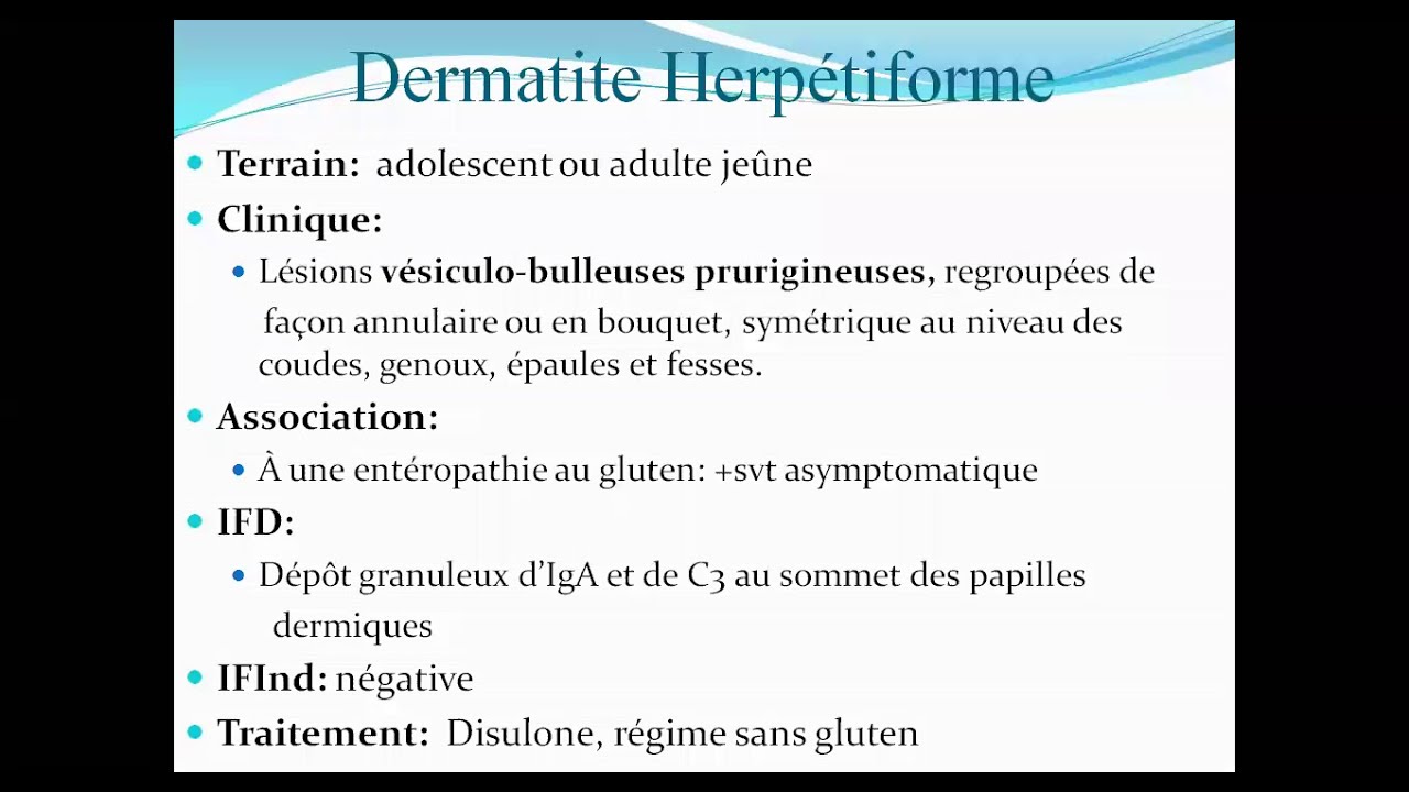 DERMATITE HERPETIFORME - YouTube