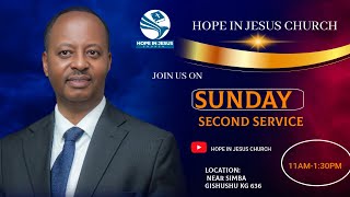 SUNDAY SECOND SERVICE// HOPE IN JESUS CHURCH// 9TH FEBRUARY 2025