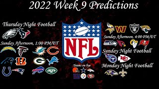 NFL 2022 Week 9 picks