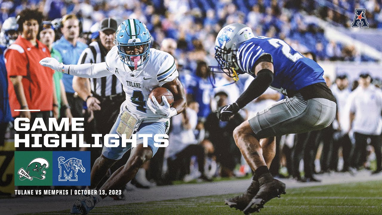 Game Highlights: Tulane 31, Memphis 21 Football (October 13, 2023 ...