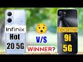 Infinix Hot 20 5G vs Realme 9I 5G - Winner🔥😮