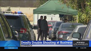 Deadly double shooting at business
