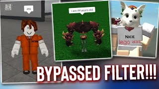 How To Bypass Roblox Filter 2018 Not Mine - roblox bypass swear words copy and paste