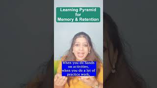 Learning pyramid for retention & memory. Every teacher should know this ratio before starting teach