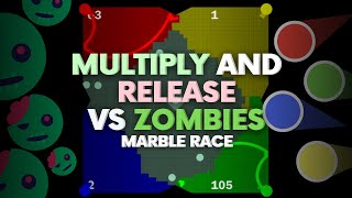Multiply and Release vs Zombies - Survival Algodoo Marble Race