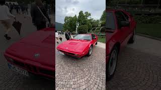 This is a BMW M1 at Lake Como in Italy