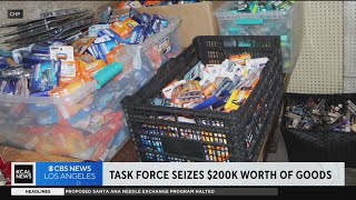 Task force arrests two, seizes $200k worth of stolen goods