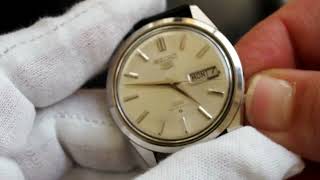 ヴィンテージ 1967 【SEIKO】セイコー 5 DX Silver Dial 25 Jewels Day/Date 6106-8000 動作品 $N32-305-1-463