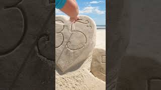 🐬 #sand #sandcastle #sandsculpture #sandart #oddlysatisfying #satisfying #weddin