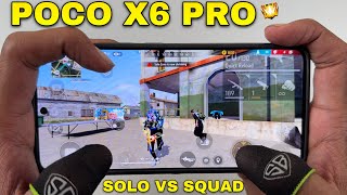 FREE FIRE SOLO VS SQUAD! Poco X6 Pro Gameplay